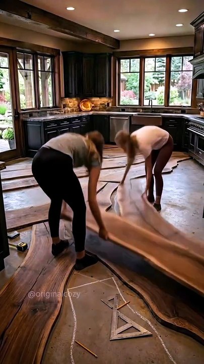 Love this super unique black epoxy floor design concept 🤯 #interiordesign #homedesign