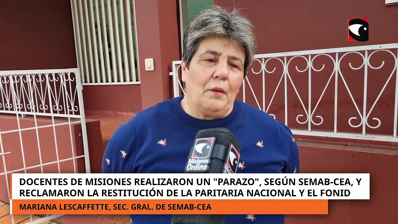 Docentes de Misiones realizaron un parazo según Semab CEA