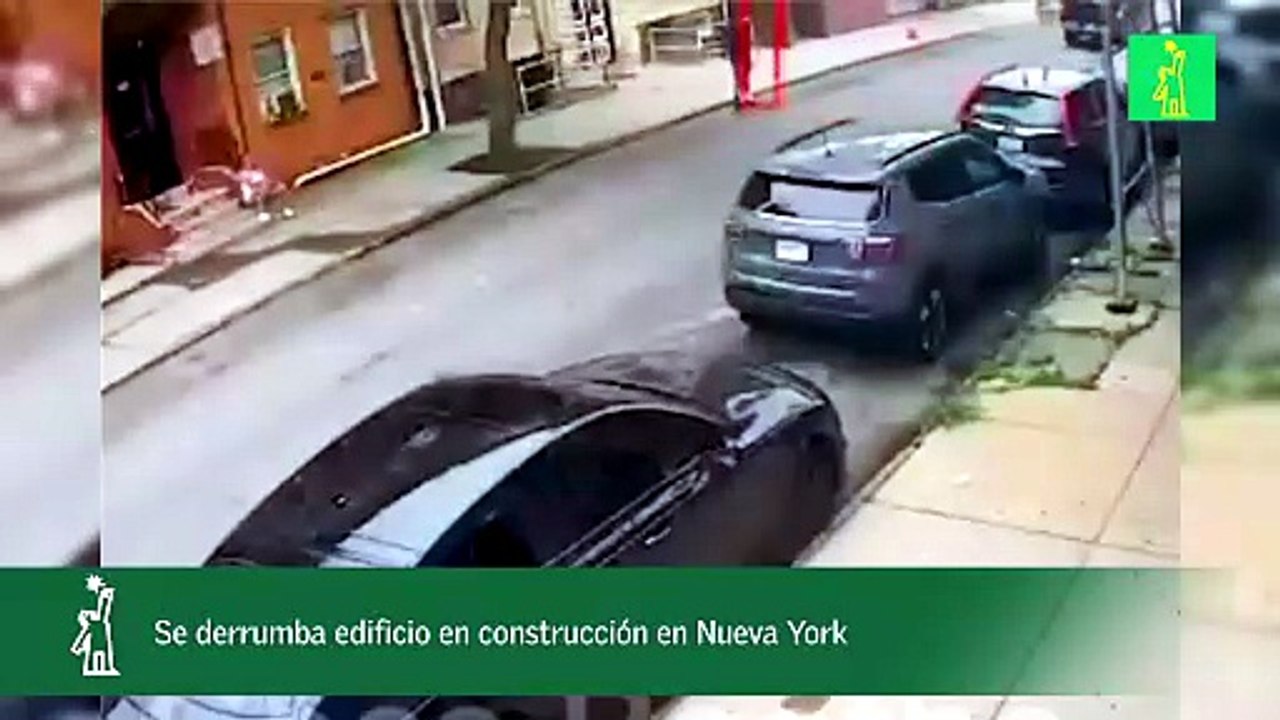 Se derrumba edificio en construcción en Nueva York