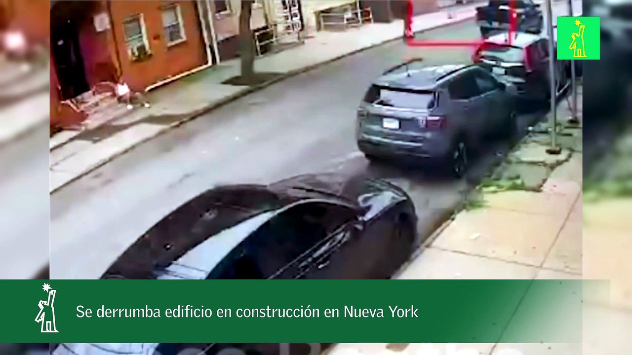 Se derrumba edificio en construcción en Nueva York