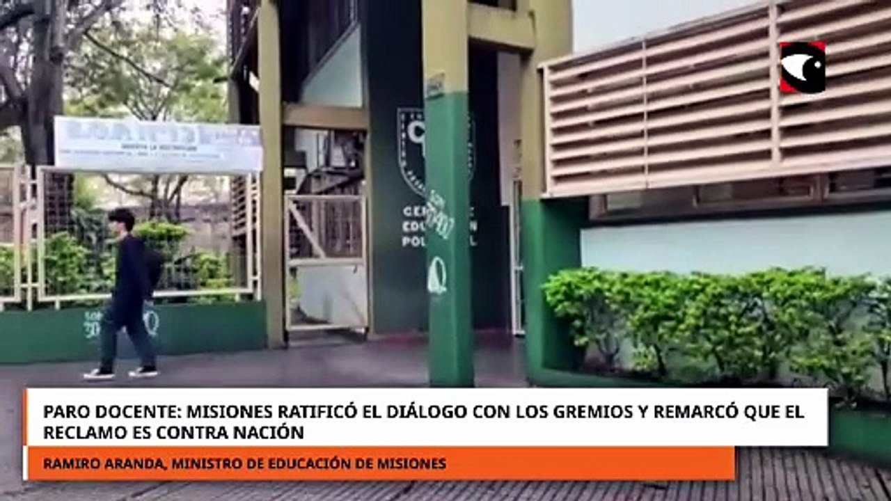 Paro docente: Misiones ratificó el diálogo con los gremios y remarcó que el reclamo es contra Nación