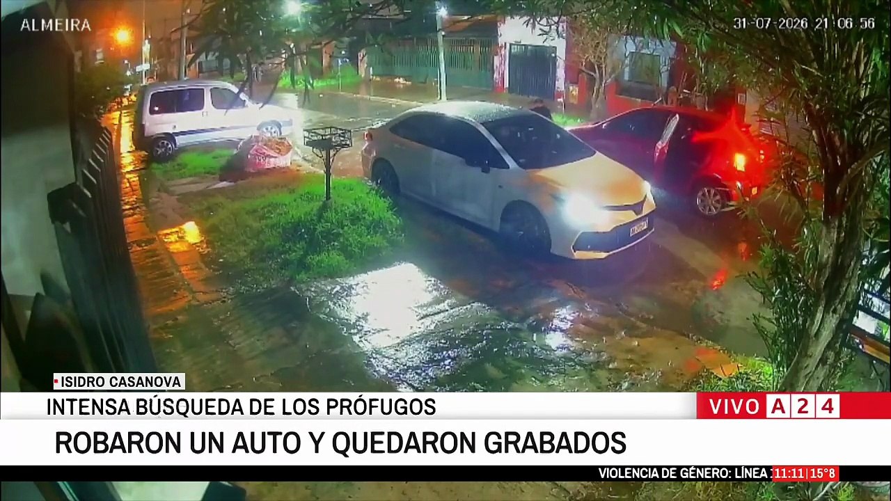 Video: robaron un auto, los grabó la cámara interna y una frase terminó delatando a la banda