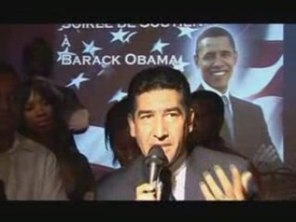 Karim Zéribi soutient Barack Obama à Lyon