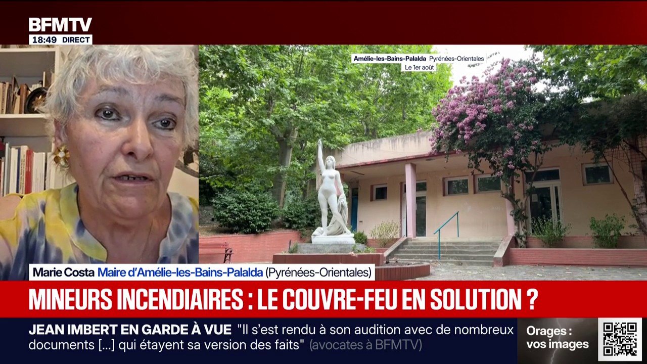 Mineurs incendiaires: la maire d'Amélie-les-Bai...