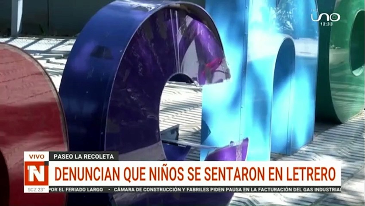 LETRERO DAÑADO EN COCHABAMBA