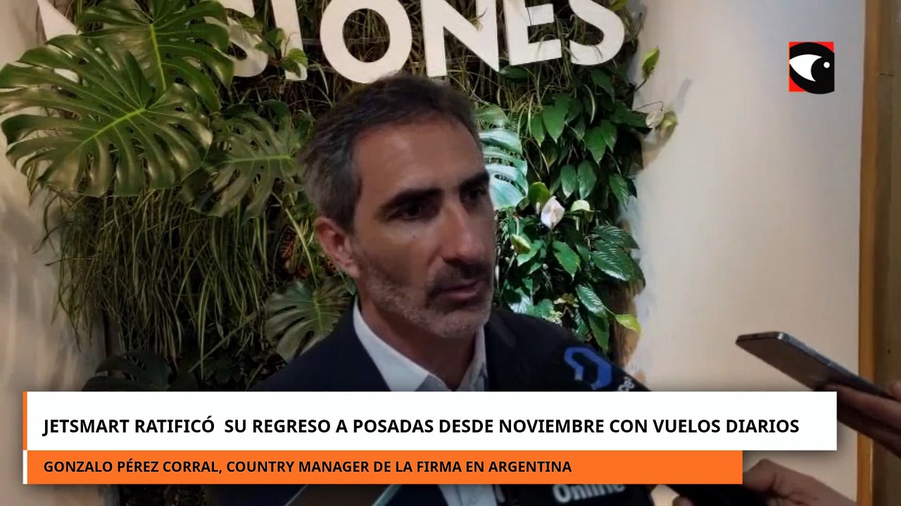 JetSMART ratificó su regreso a Posadas desde noviembre con vuelos diarios.mp4