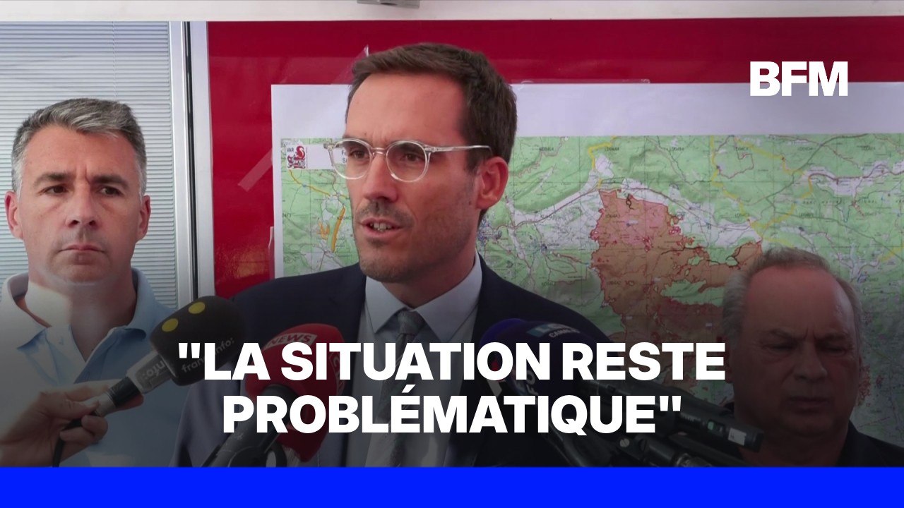 Incendie dans le Var: la situation reste problématique au 14e jour de lutte contre le feu