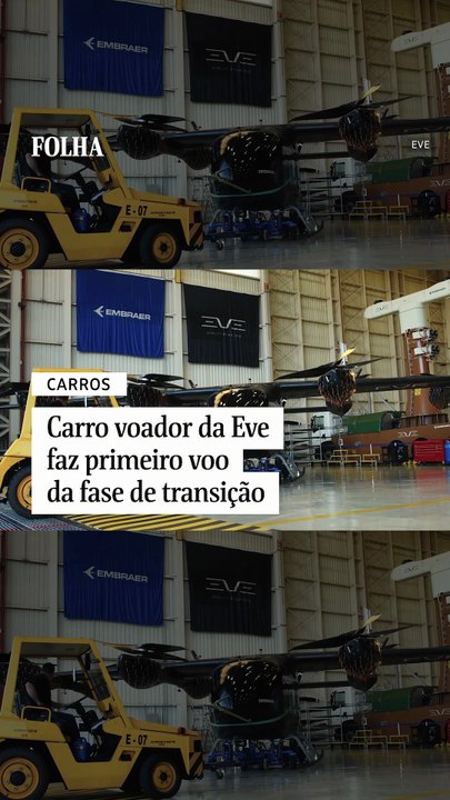 Carro voador da Eve faz primeiro voo da fase de transição