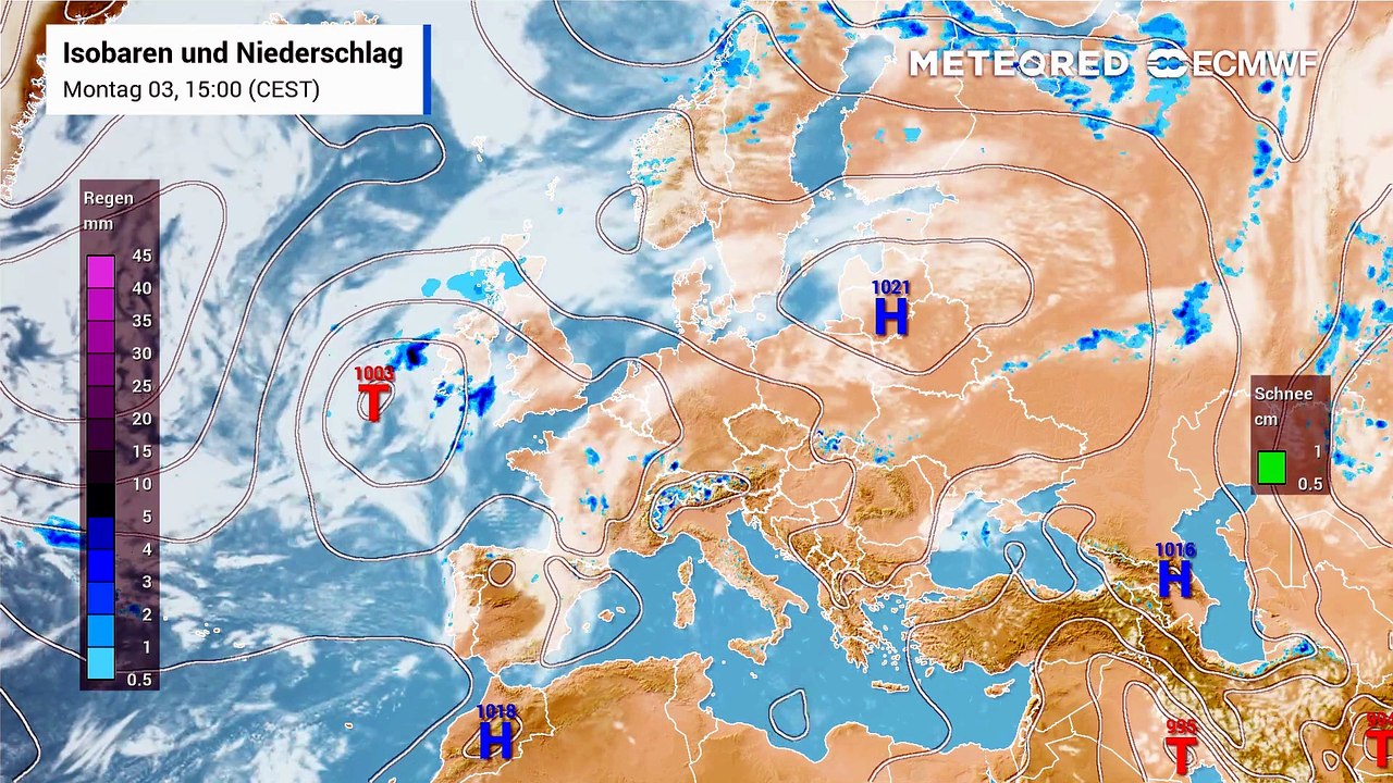 Zwar kommen ab und zu ein paar Tiefs durch, doch die Hochs dominieren weiter das Wetter