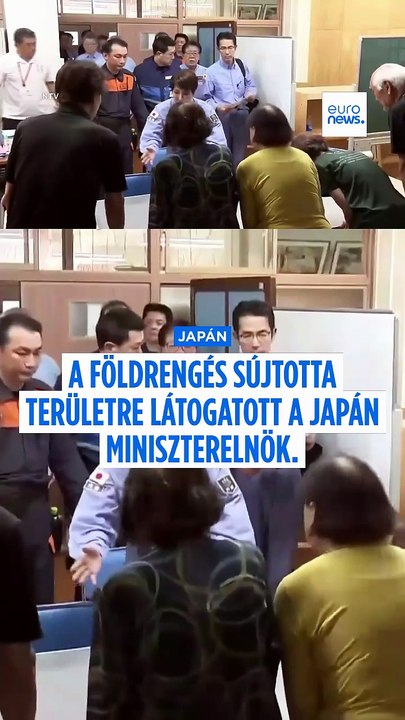 A földrengés sújtotta térségbe látogatott a japán miniszterelnök, hőségben indul a romeltakarítás