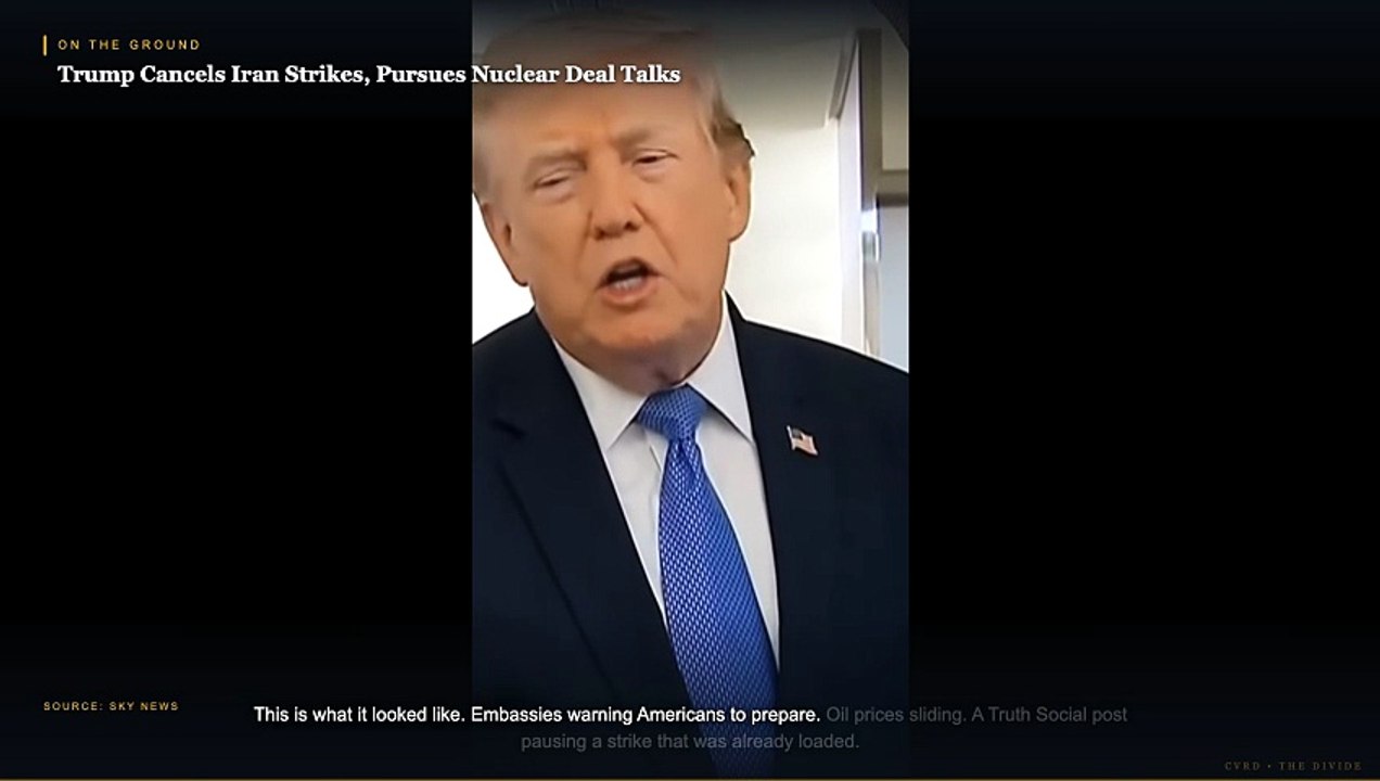 Trump Cancels Iran Strikes: Left vs Right on Nuclear Deal Talks