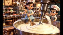 Tiny Bakers Build the Giant Donut Factory! 🍩✨ | 3D Pixar-Style Miniature Animation