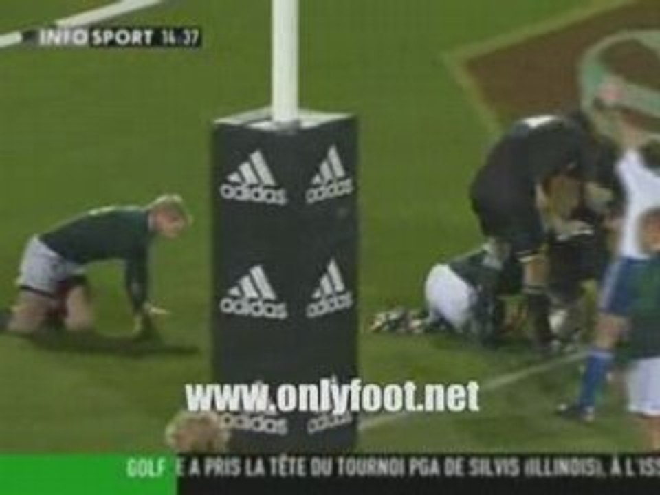 Rugby Afrique du SUD Nouvelle Zelande resumé tri nations