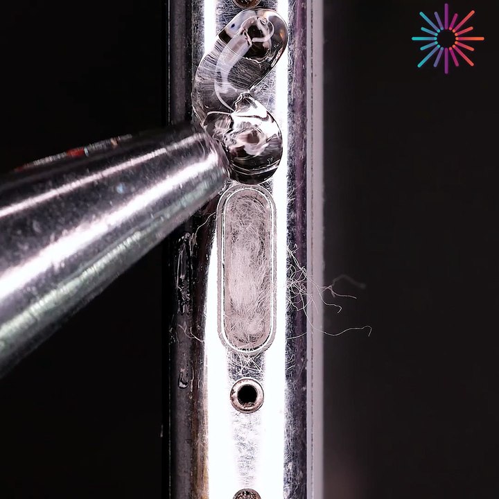 Cleaning iPhone charging port with hot glue! 📱🤔