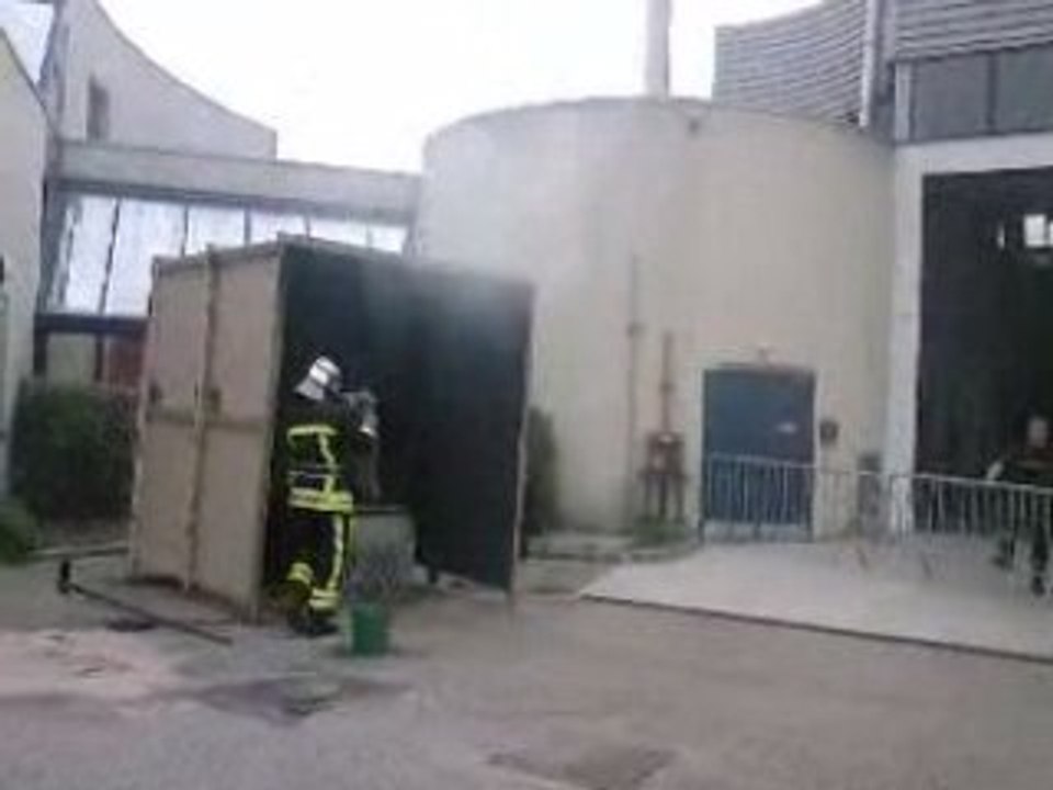 Pompiers feu friteuse