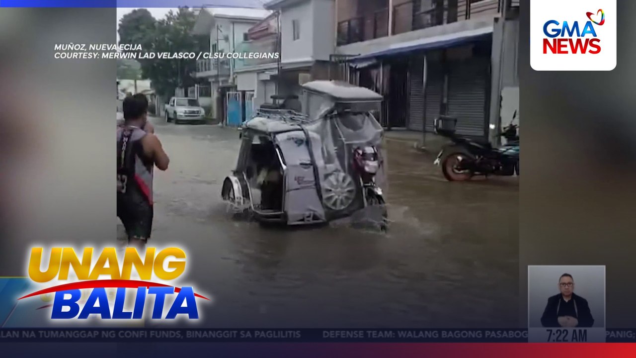 Maghapong pag-ulan, naranasan sa ilang lugar sa Aurora kahapon dahil sa Bagyong #LuisPH | Unang Balita