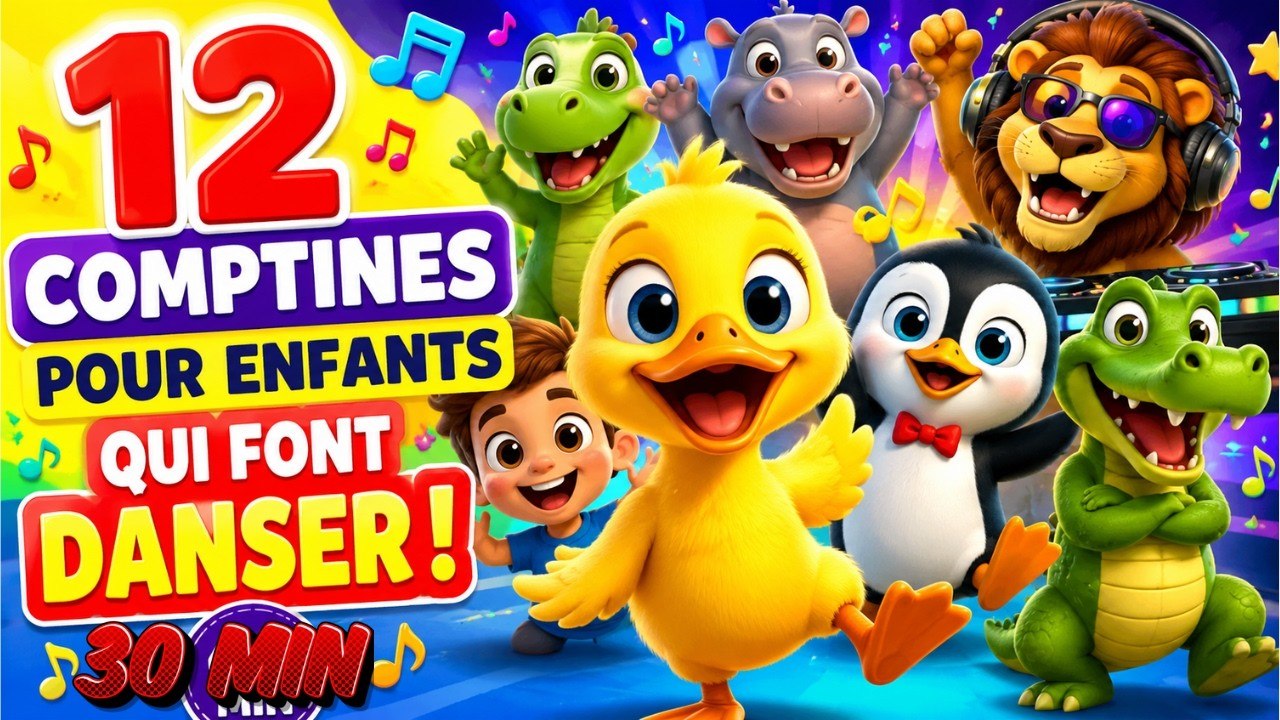🐥 12 Comptines pour Enfants qui Font Danser ! 🕺 Chansons Éducatives | Danse, Vacances & Planètes