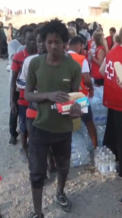 Migrants who stormed Ceuta border given Red Cross handouts