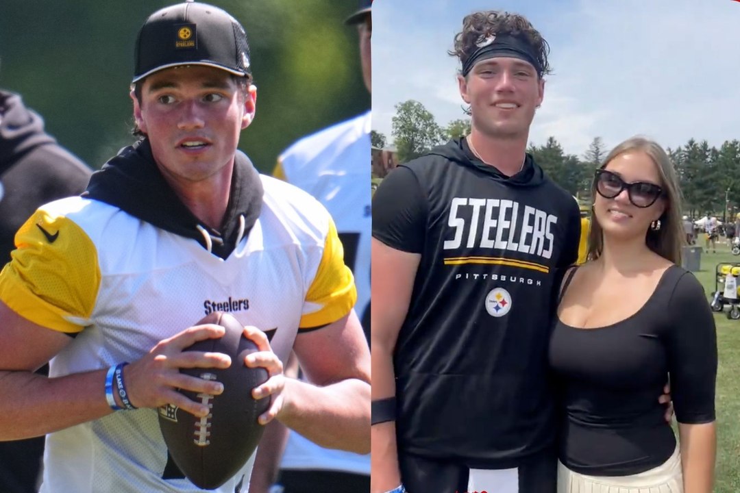 La novia de Drew Allar muestra cómo es realmente la vida en el training camp de los Steelers