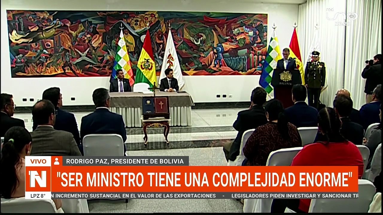 DISCURSO RODRIGO PAZ PRESIDENTE DEL ESTADO