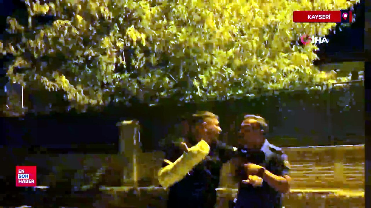 Kayseri'de polise mukavemet gösterip kaçmaya çalıştılar
