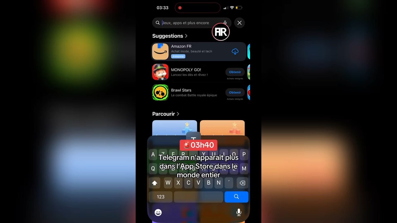 L’application Telegram a été retirée cette nuit de l’App Store d’Apple