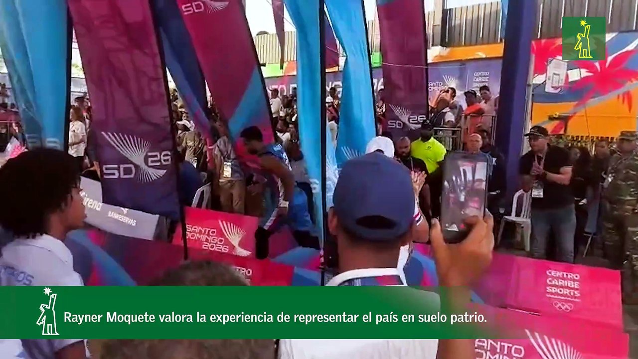 Rayner Moquete valora la experiencia de representar el país en suelo patrio.