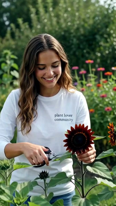Black Ornamental Sunflower