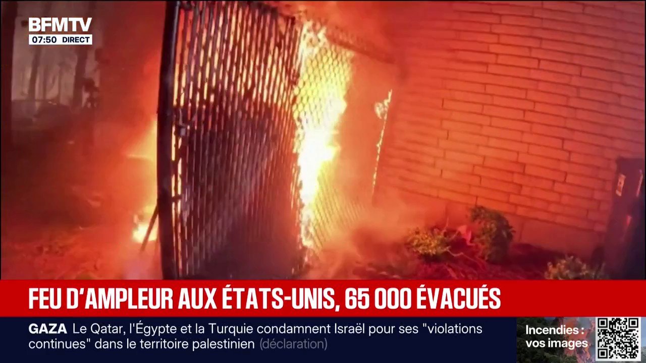 Incendies aux États-Unis: plus de 65.000 personnes contraintes d’évacuer