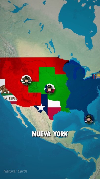 ¿Qué pasaría si los estados más grandes de EE. UU. comenzaran a pelear?