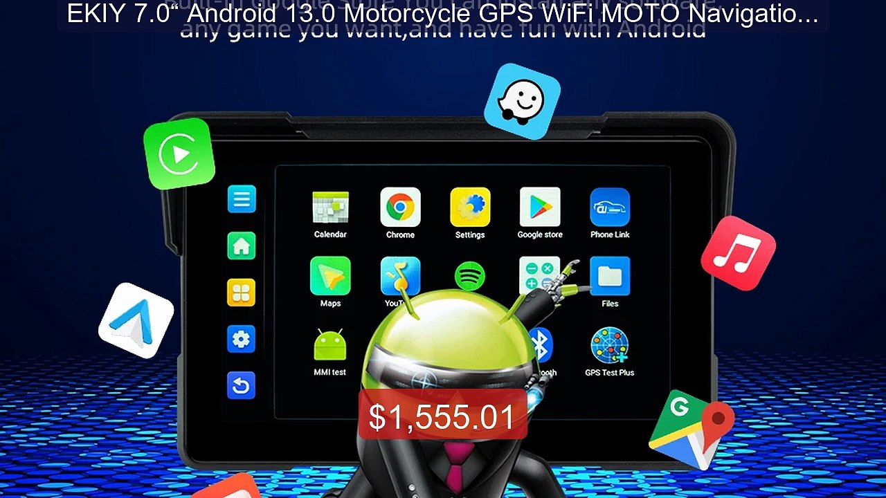 EKIY 7.0“ Android 13.0 Motorcycle GPS WiFi MOTO Navigation Wireless... -- Top Rated 2026 | Buy Now!