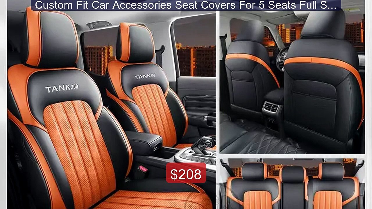 Custom Fit Car Accessories Seat Covers For 5 Seats Full Set To... -- Hot Deal 2026 | Limited Offer!
