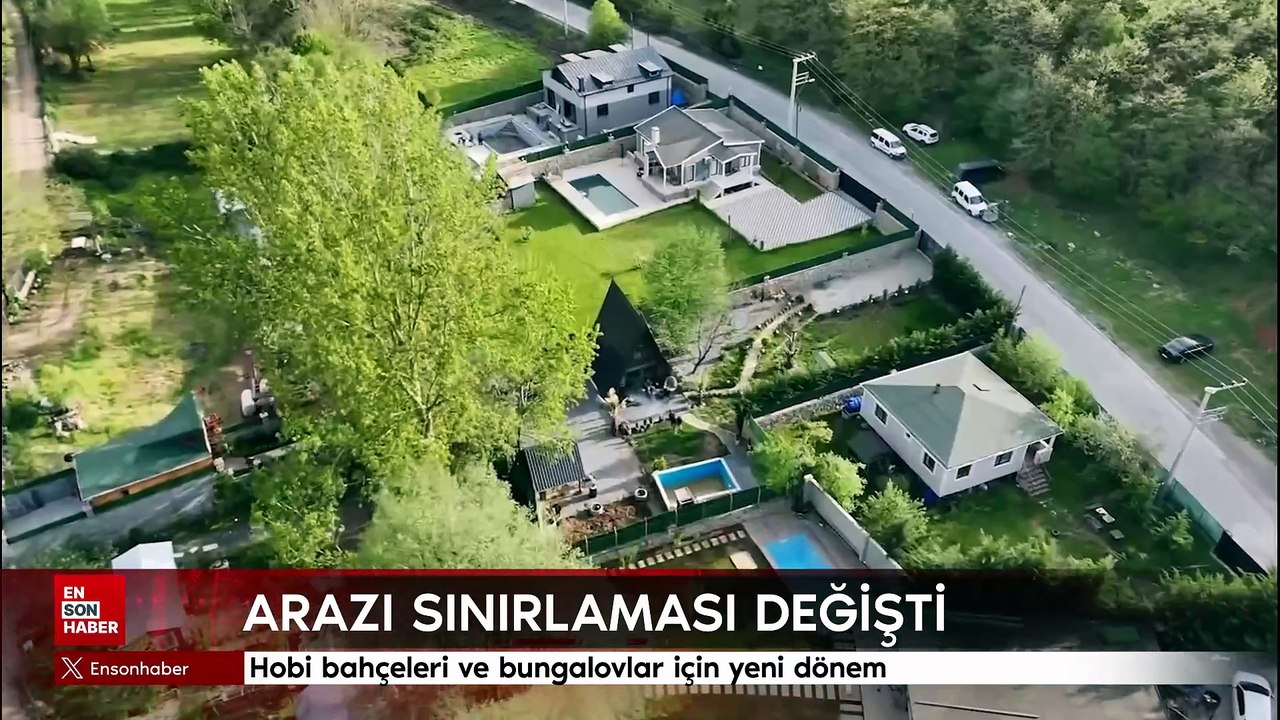 Hobi bahçeleri ve bungalovlar için yeni dönem: Arazi sınırlaması değişti