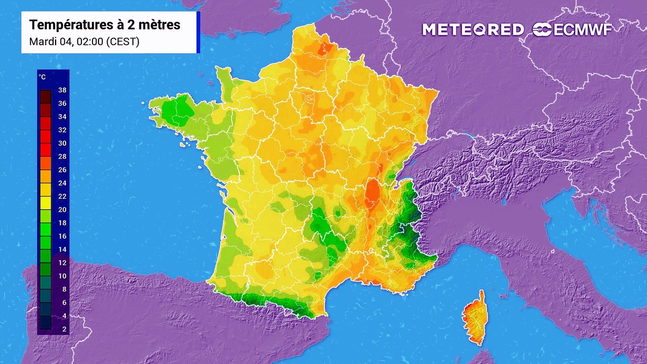 Chaleur très lourde en France