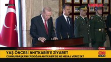 Cumhurbaşkanı Erdoğan, YAŞ toplantısı öncesi Anıtkabir'i ziyaret etti