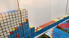 Bharat Tiwari Mosaic Art using Rubik's Cube