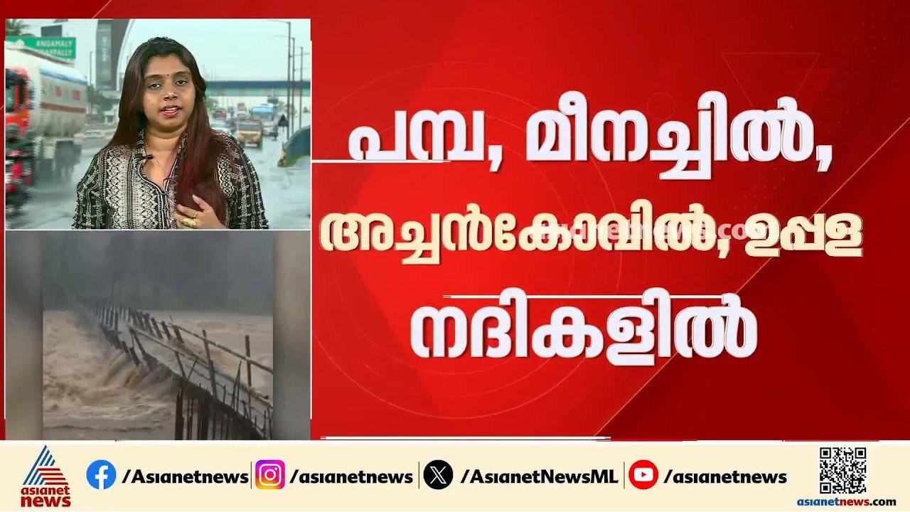 സംസ്ഥാനത്ത് വീണ്ടും റെഡ് അലർട്ട്; എട്ട് ജില്ലകള...
