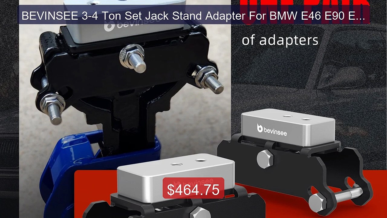 BEVINSEE 3-4 Ton Set Jack Stand Adapter For BMW E46 E90 E91 E92 E93... -- Top Rated 2026 | Buy Now!
