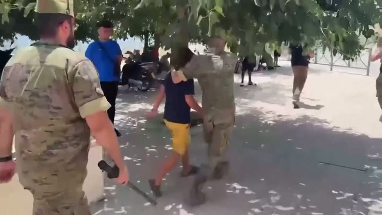Crying boy pleads with Spanish soldiers in Ceuta not to send him back to Morocco