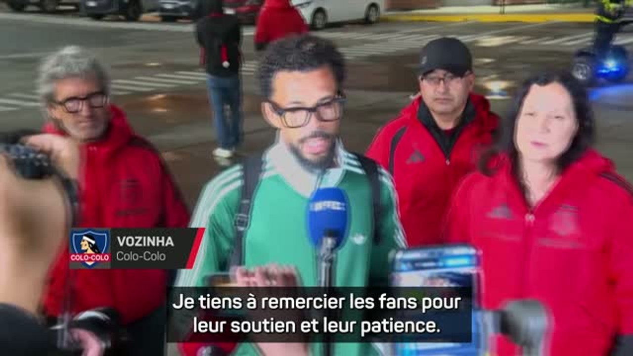 Colo-Colo - Vozinha remercie les fans qui l’accueillent en héros