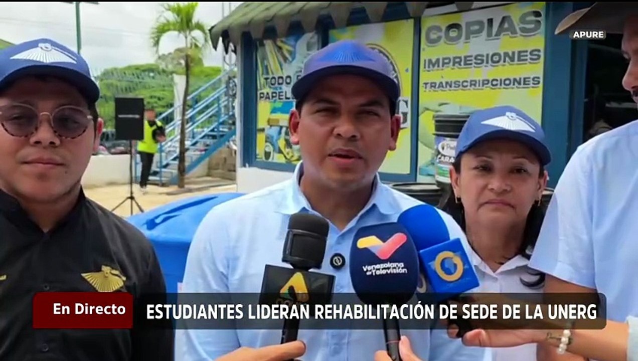 Estudiantes y autoridades apureñas rehabilitan de forma integral la sede de la Unerg