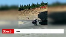 Tankere tutunup yolculuk yaptı