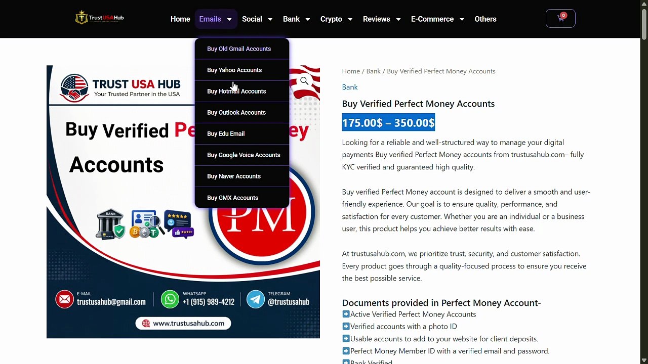 Where & How to Buy Guaranteed Verified Perfect Money  Accounts