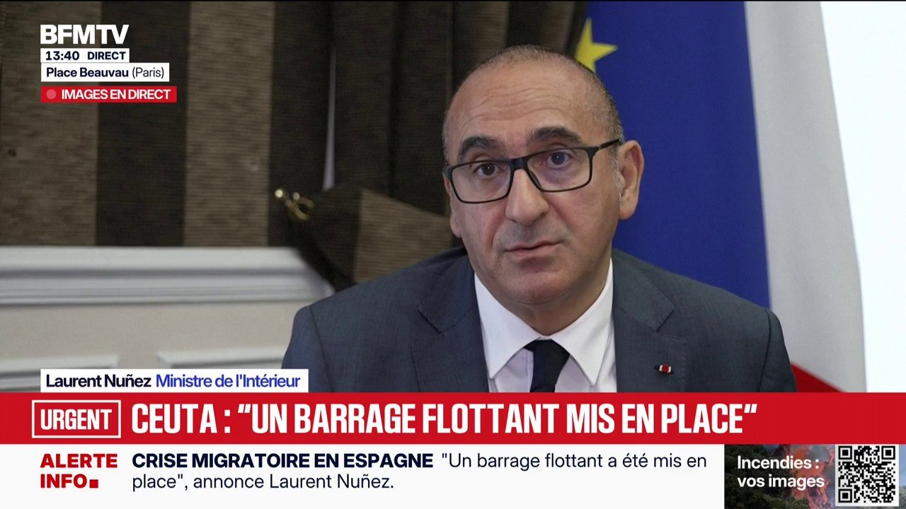Crise migratoire à Ceuta: "75 corps ont été retrouvés" selon un bilan provisoire, rapporte Laurent Nuñez, ministre de l'Intérieur français