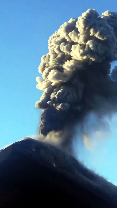 Volcán en Guatemala