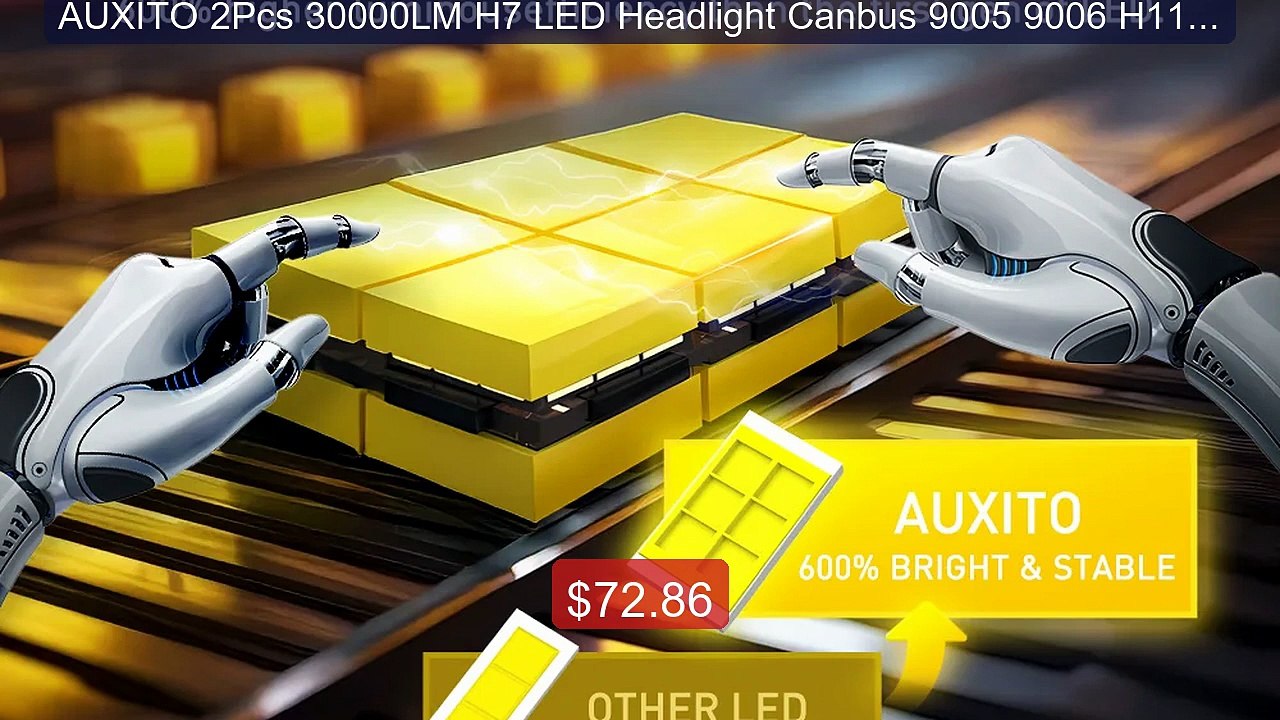 AUXITO 2Pcs 30000LM H7 LED Headlight Canbus 9005 9006 H11 H9 H8 901... -- Top Rated 2026 | Buy Now!