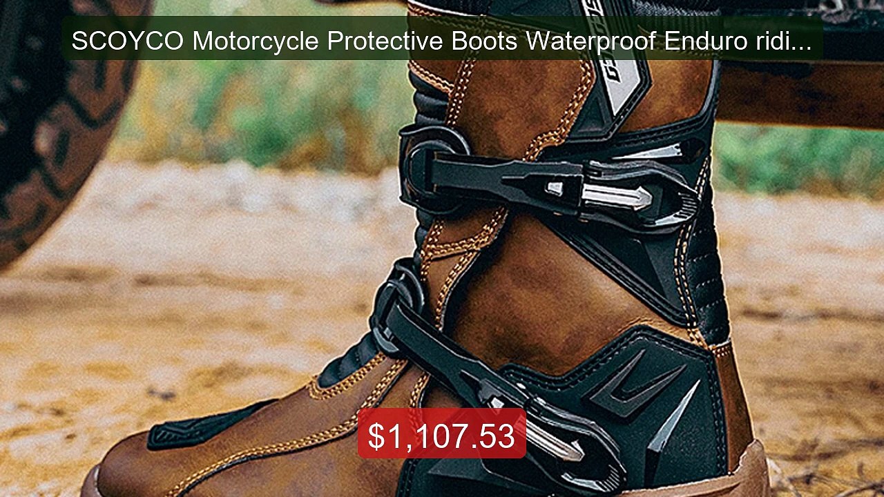 SCOYCO Motorcycle Protective Boots Waterproof Enduro riding Sh... -- Best Buy 2026 | Great Quality!