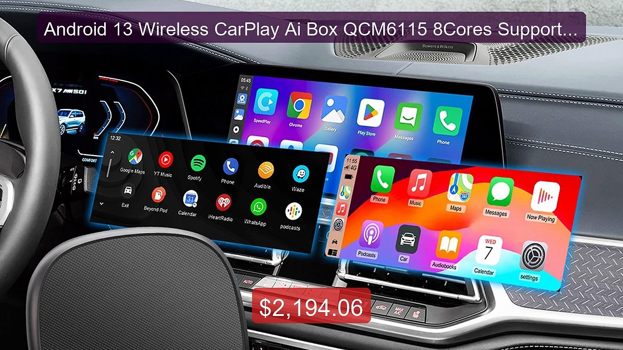 Android 13 Wireless CarPlay Ai Box QCM6115 8Cores Support Net... -- Amazing Value 2026 | Must Have!