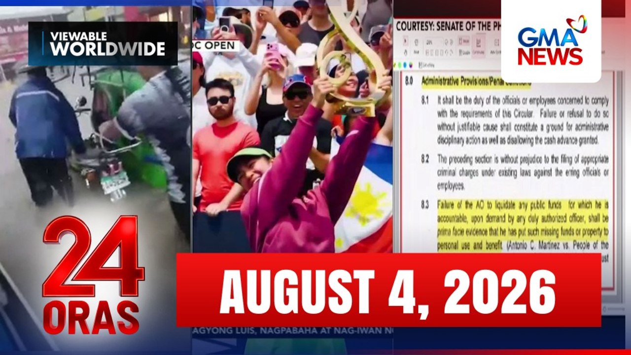 24 Oras Express: August 04, 2026 [HD]