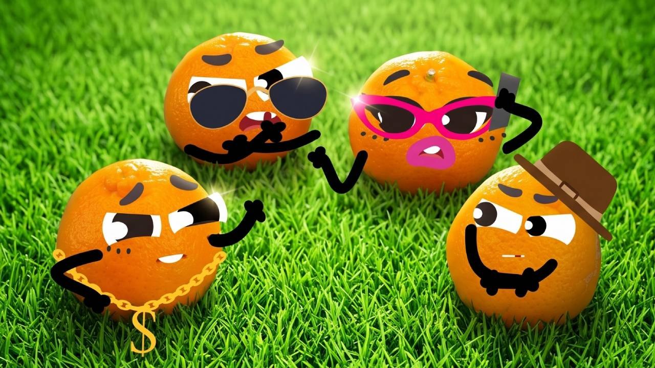 Stylish Citrus Crew Takes Over Doodland! Fun Fruit Fashions Unleashed